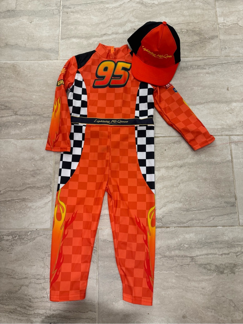 lightning mcqueen race car driver costume